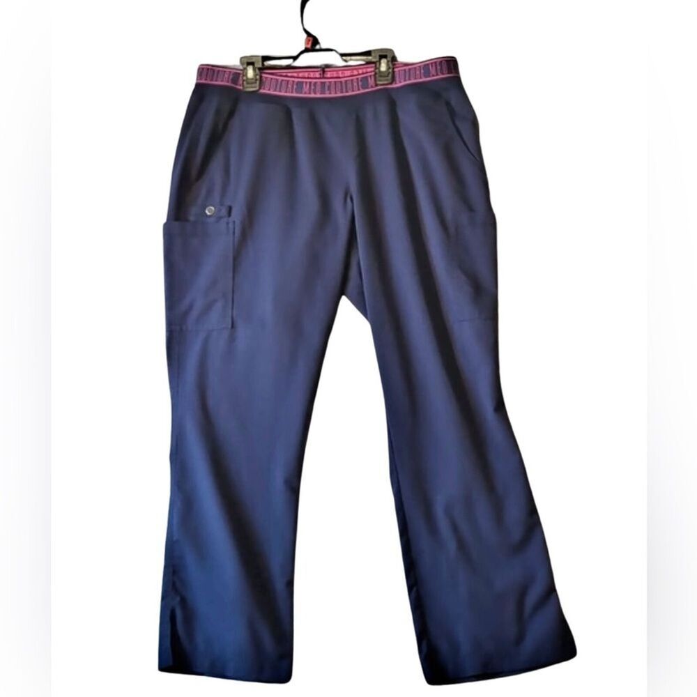 Med Couture Scrub Pants Size Large Navy Blue Pockets